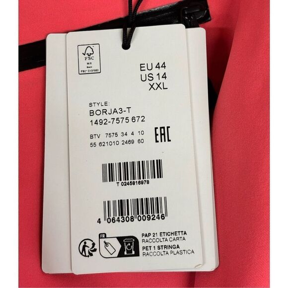 Fire + Ice Nessa-T Womens Ski Pant in Coral Pink NWT Size 14/XXL - Picture 7 of 9